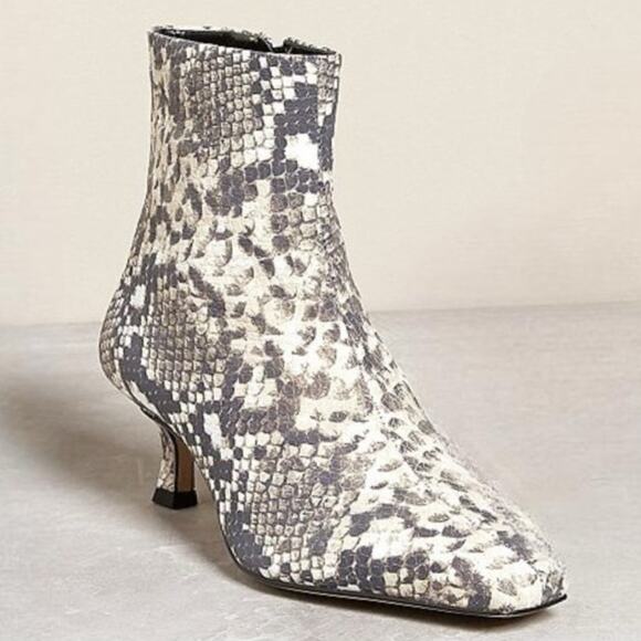 Gianni Bini Palmero Leather Snake Print Ankle Heel Boots Reputation Era sz 9 NEW - Picture 5 of 10